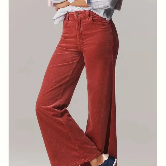 Anthropologie Pilcro “The Robbie” Corduroy High-Rise Flare Jeans - Picture 2 of 10